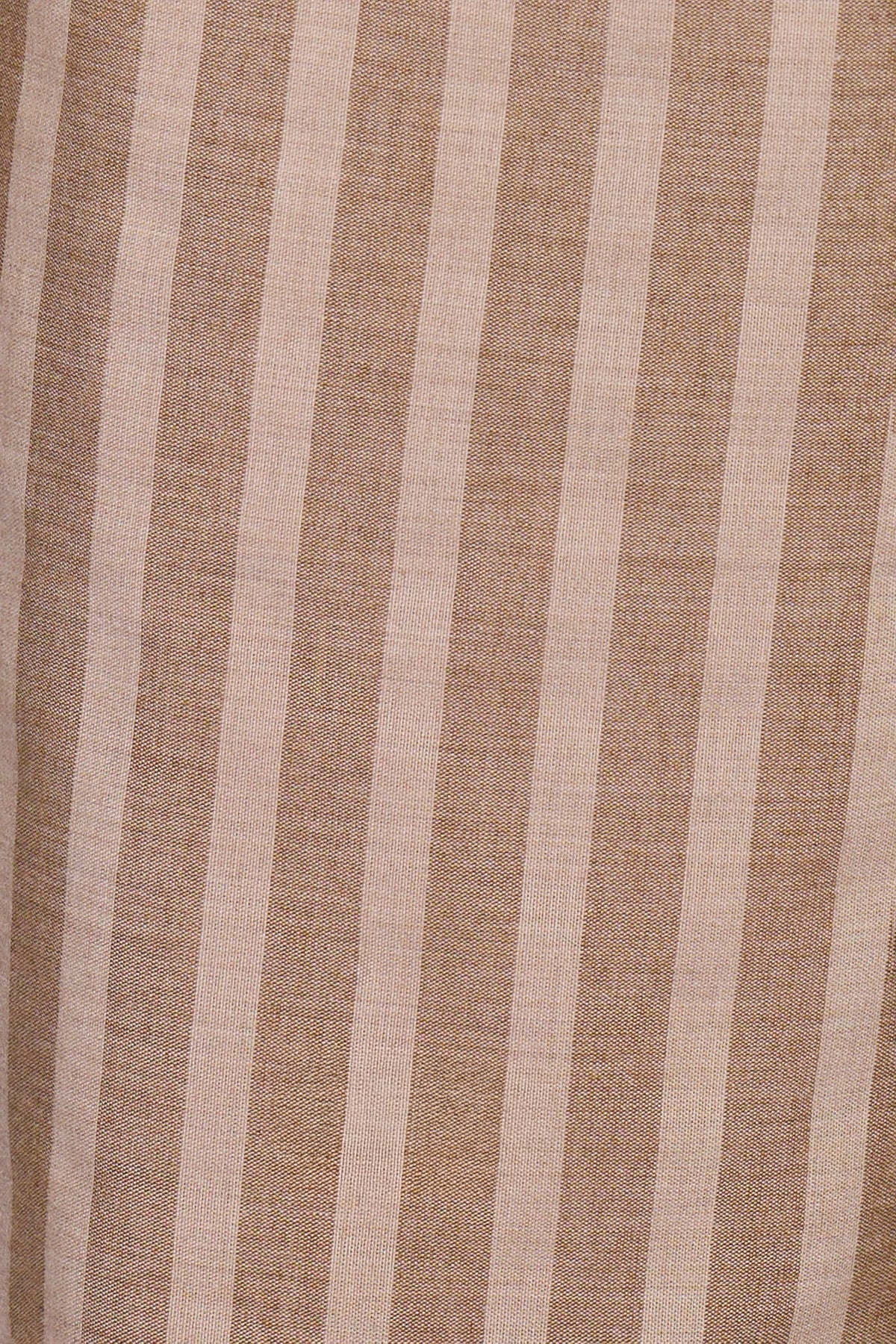Brown Stripe Cinch Shirt