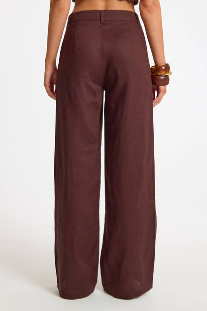 Linen Wide Leg Trouser