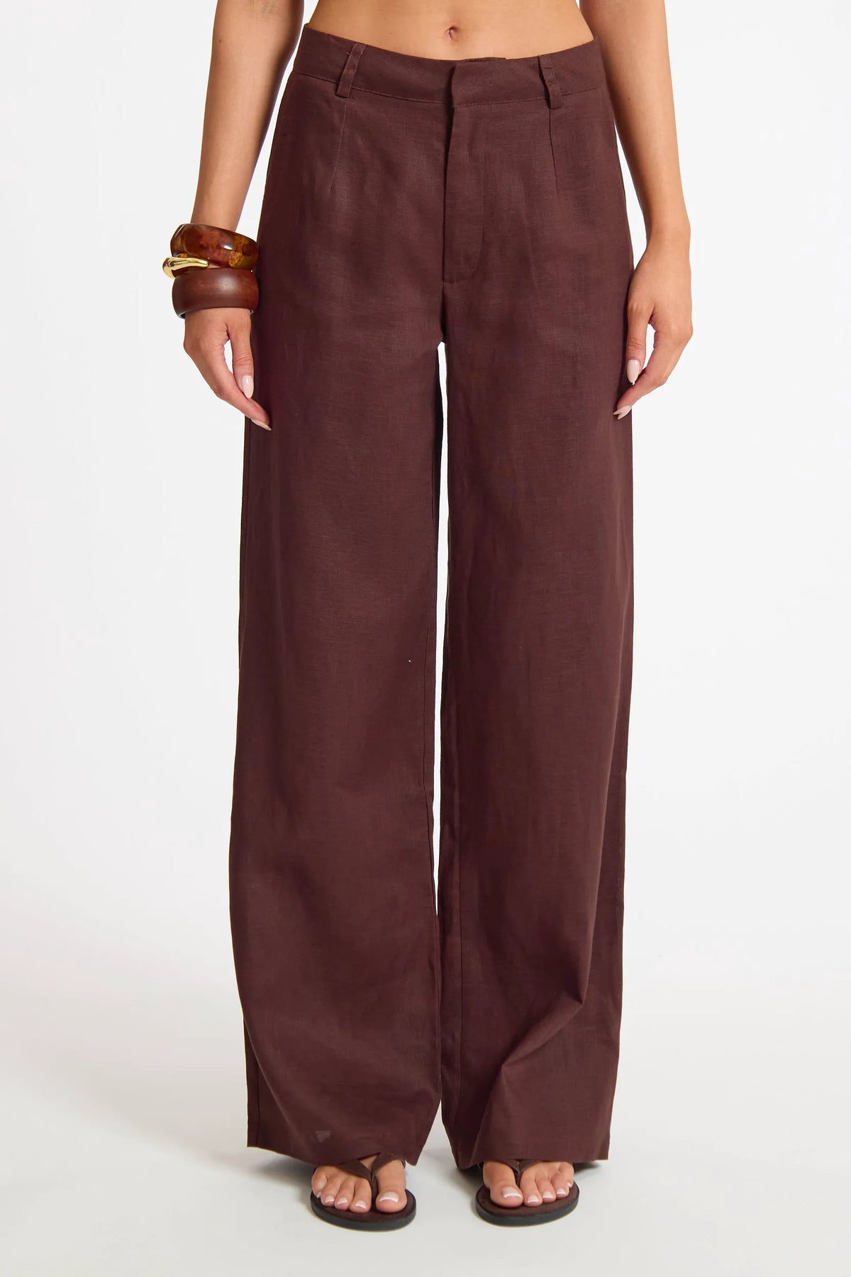 Linen Wide Leg Trouser