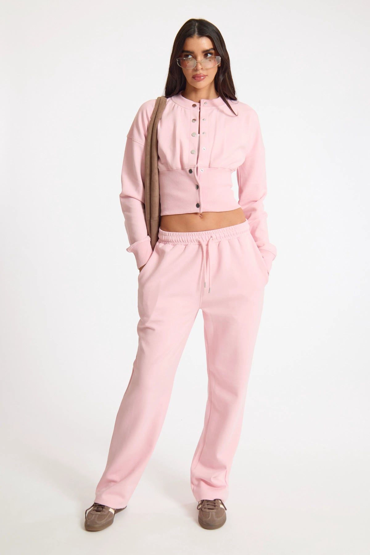 Pink Straight Leg Joggers