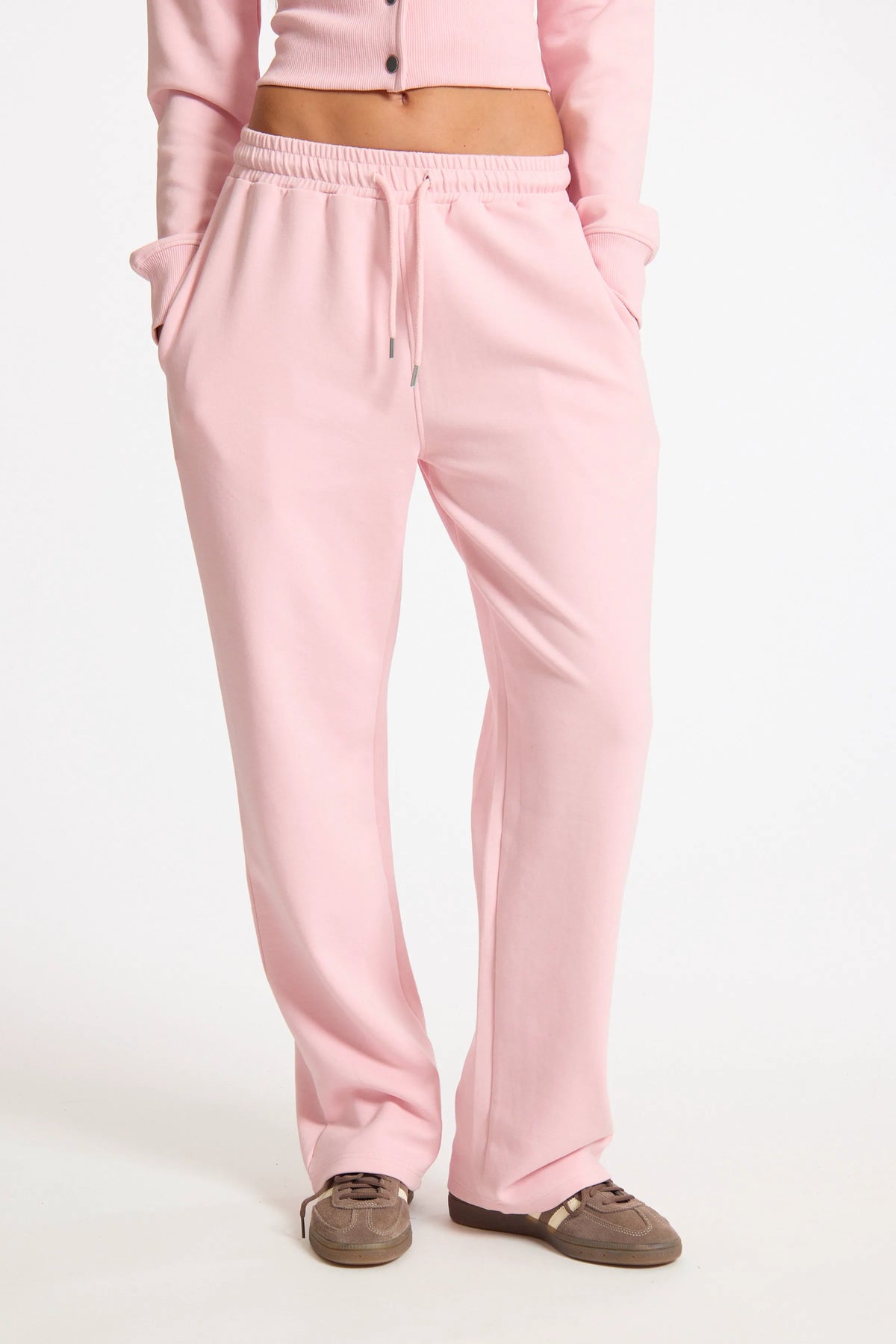 Pink Straight Leg Joggers