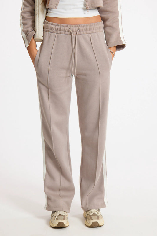 Dove Sport Stripe Adjustable Waist Jogger