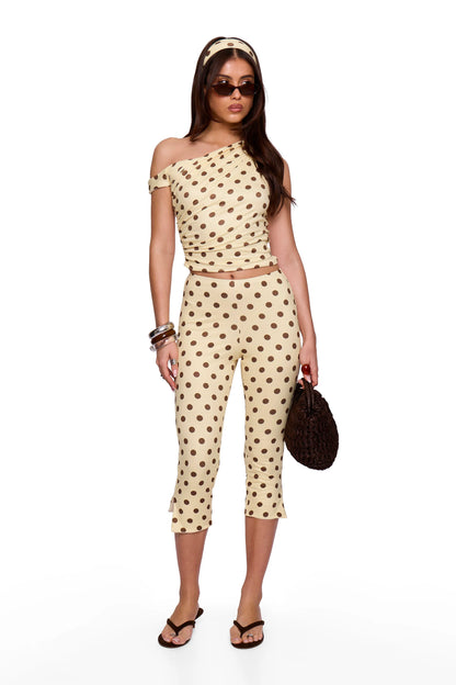 Butter Cream Polka Top