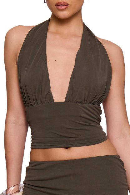 Khaki Modal Halter