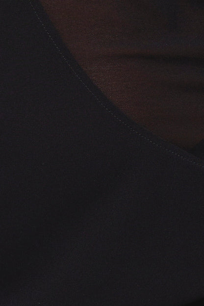 Black Stone Flared Mini Dress