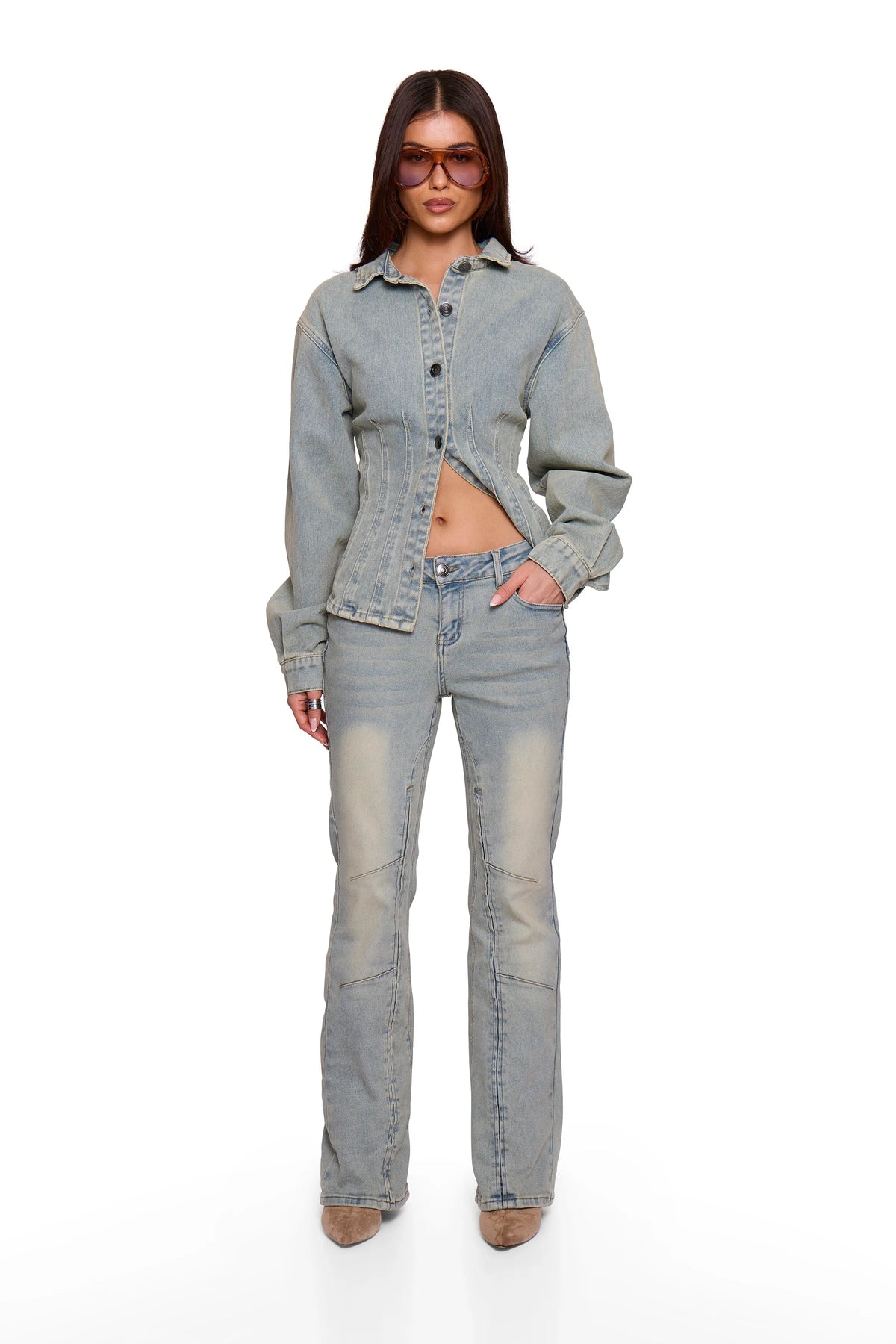 Blue Washed Denim Jacket