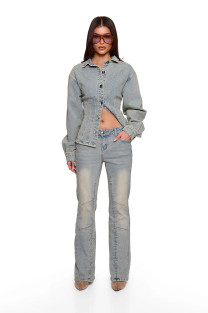 Blue Washed Denim Jacket