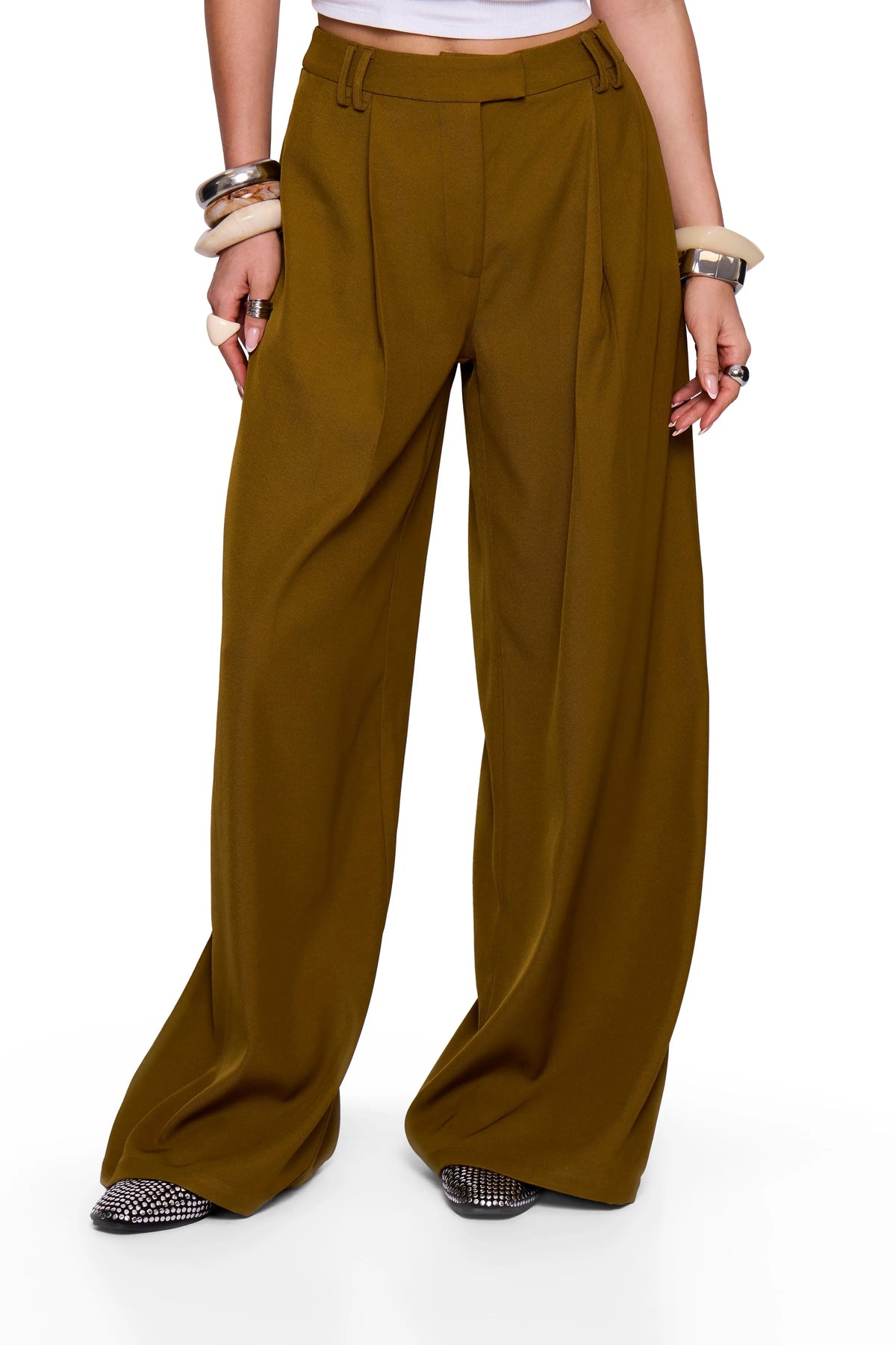 Olive Wide Trouser