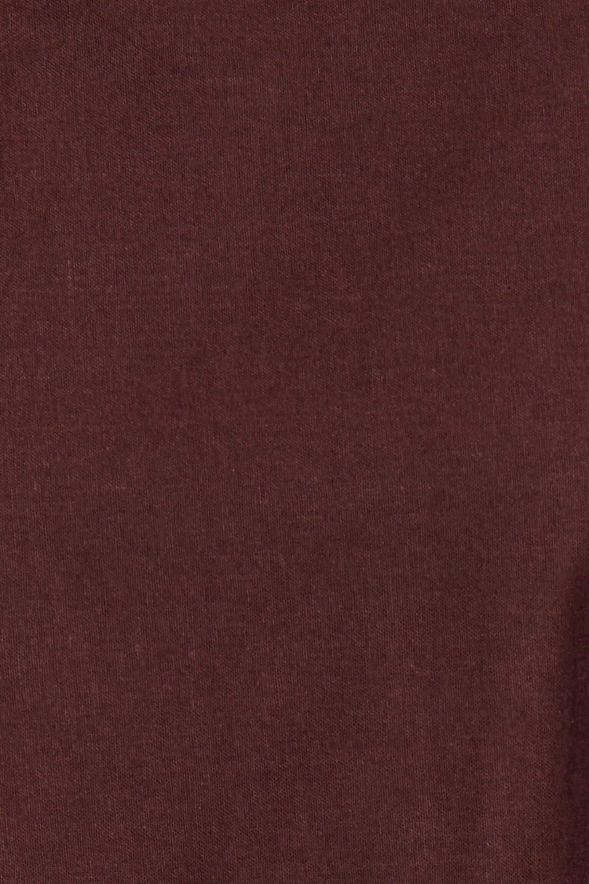 Brown Linen Blend Off Shoulder Top