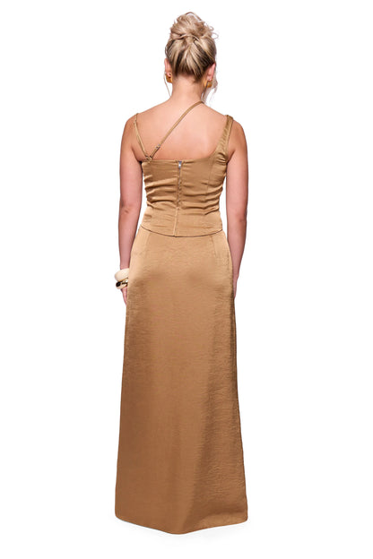 Taupe Maxi Skirt