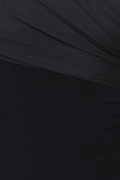 Black One Shoulder Mini Dress